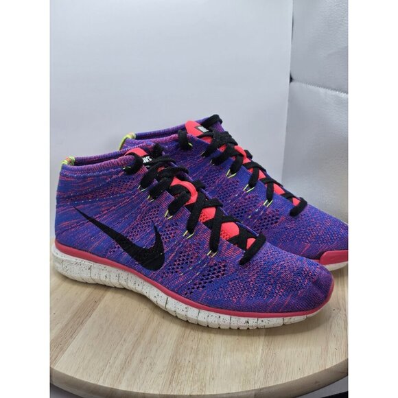 Nike Free Flyknit Chukka Men's Size 8.5 Running Shoes Game Royal - Picture 5 of 10